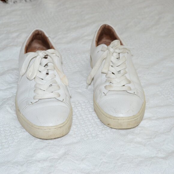 Frye White‎ Leather Casual Sneakers Size 7 M - Picture 10 of 10